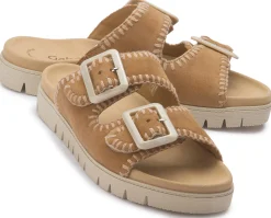 Sandalen|Pantoletten|Gabor Pantolette in Übergrößen Braun