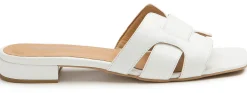 Sandalen|Pantoletten|Horsch Schuhe Pantolette in Übergrößen Weiß