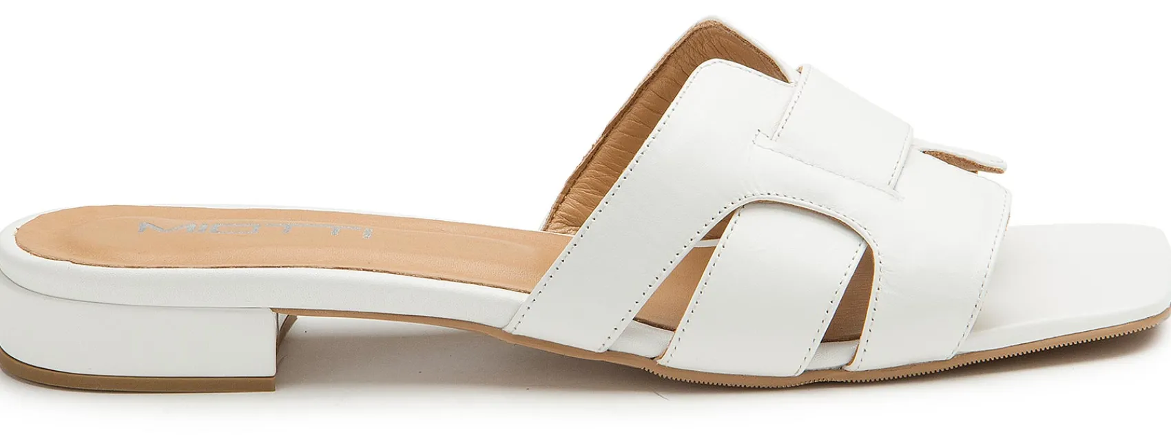 Sandalen|Pantoletten|Horsch Schuhe Pantolette in Übergrößen Weiß