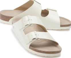 Sandalen|Pantoletten|Horsch Schuhe Pantolette in Übergrößen Weiß