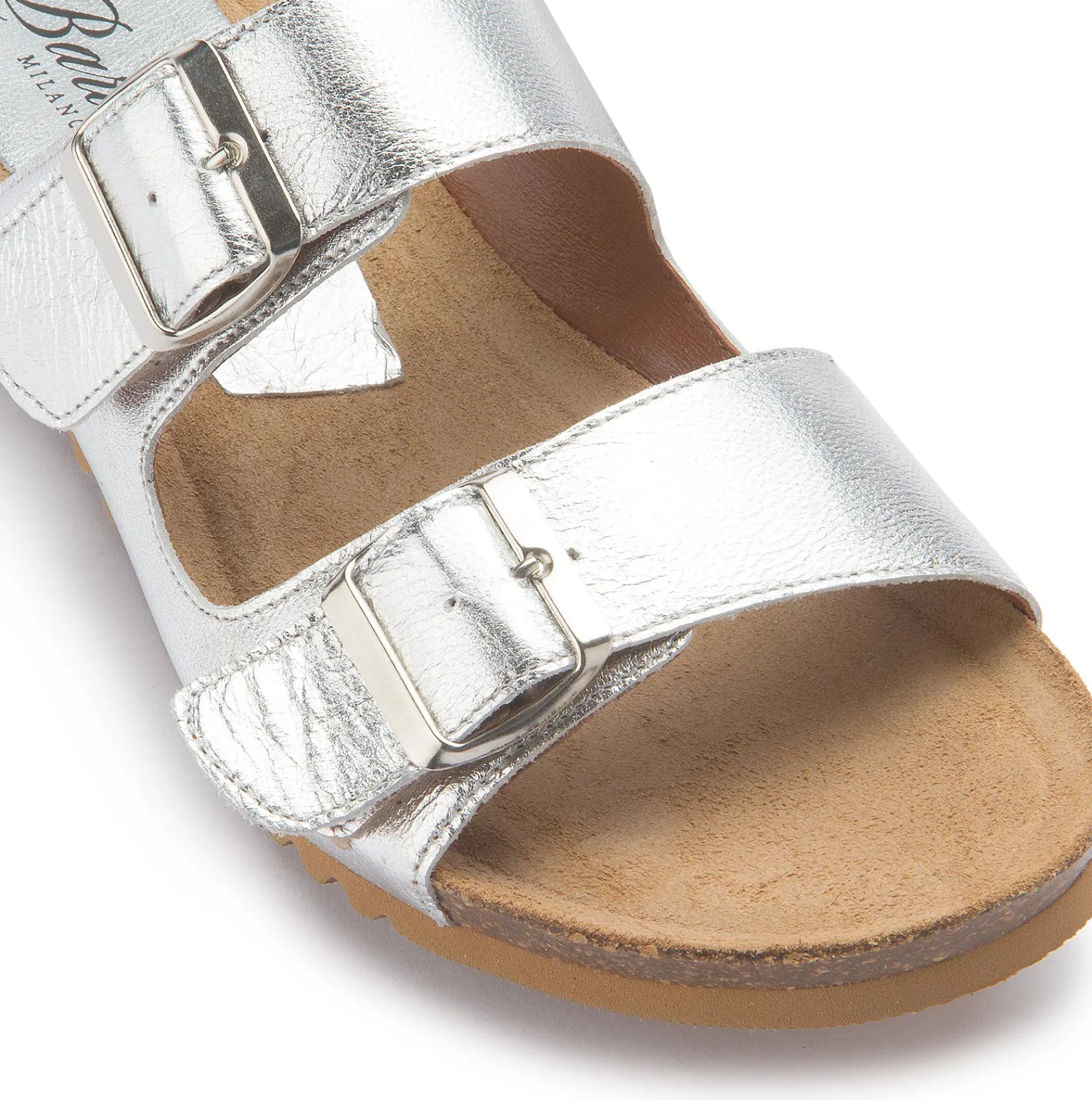 Sandalen|Pantoletten|Horsch Schuhe Pantolette in Übergrößen Silber