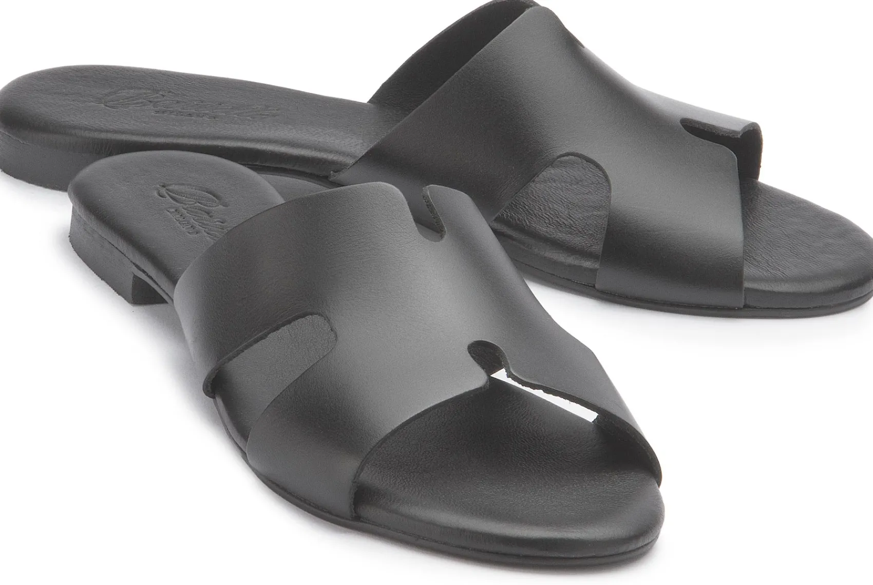 Sandalen|Pantoletten|Horsch Schuhe Pantolette in Übergrößen Schwarz