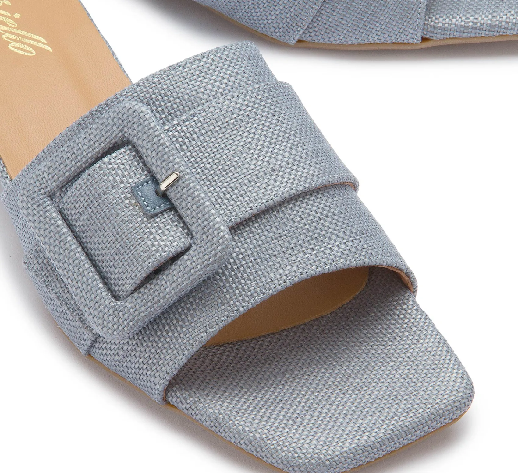 Sandalen|Pantoletten|Horsch Schuhe Pantolette in Übergrößen Blau