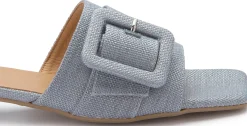 Sandalen|Pantoletten|Horsch Schuhe Pantolette in Übergrößen Blau
