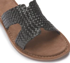 Sandalen|Pantoletten|Horsch Schuhe Pantolette in Übergrößen Schwarz