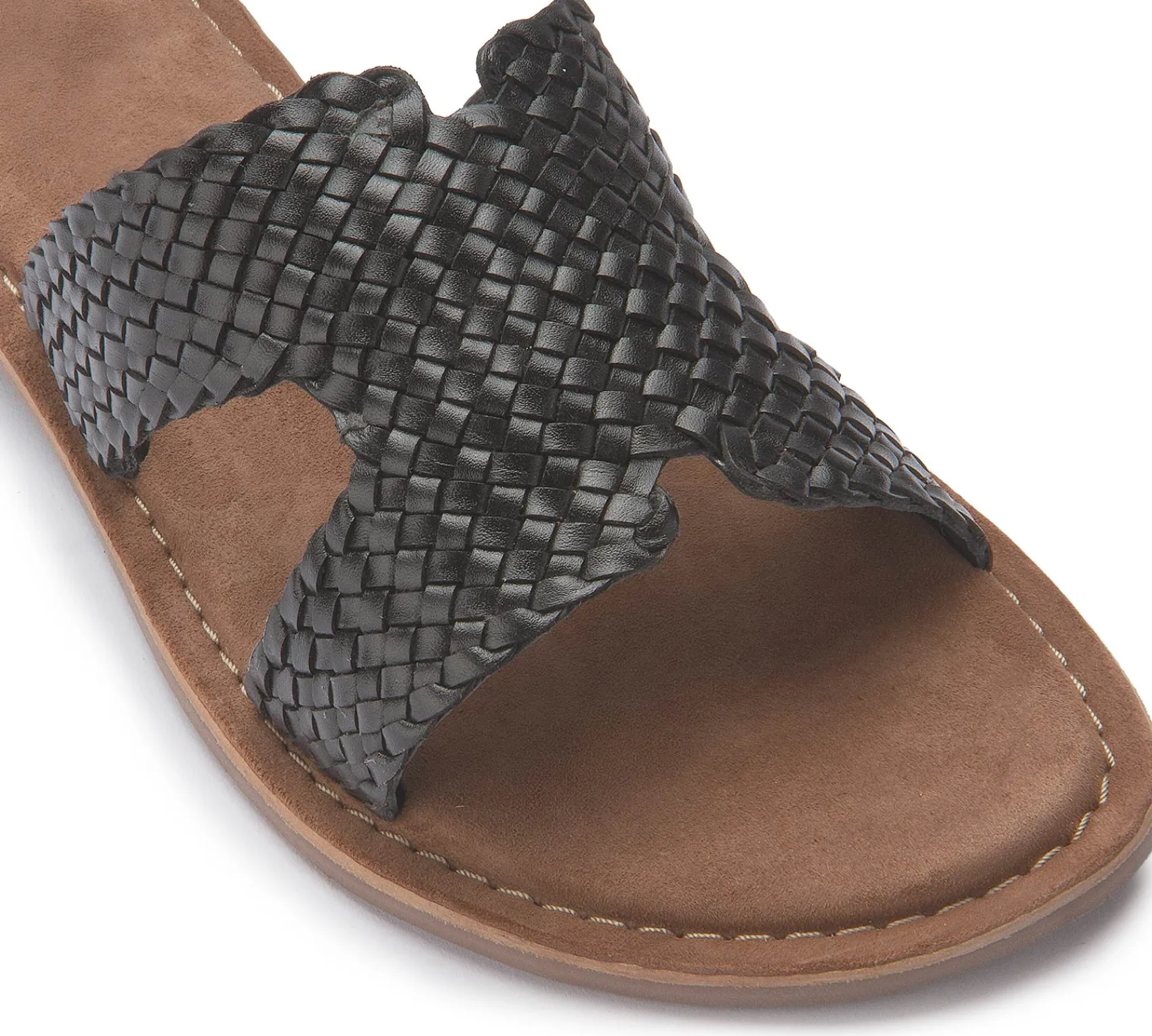 Sandalen|Pantoletten|Horsch Schuhe Pantolette in Übergrößen Schwarz