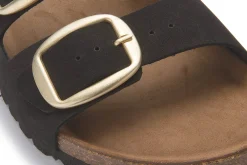 Sandalen|Pantoletten|Horsch Schuhe Pantolette in Übergrößen Schwarz