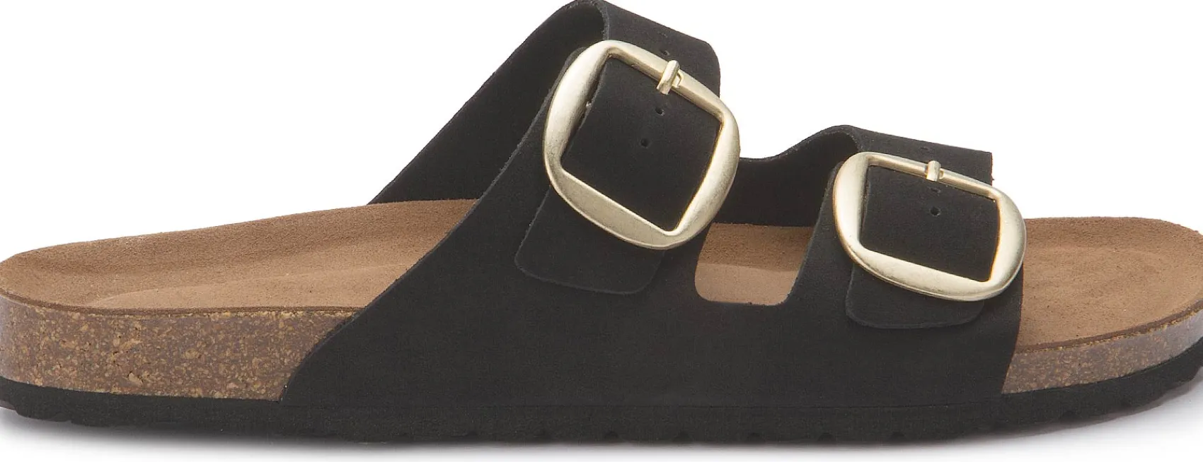 Sandalen|Pantoletten|Horsch Schuhe Pantolette in Übergrößen Schwarz