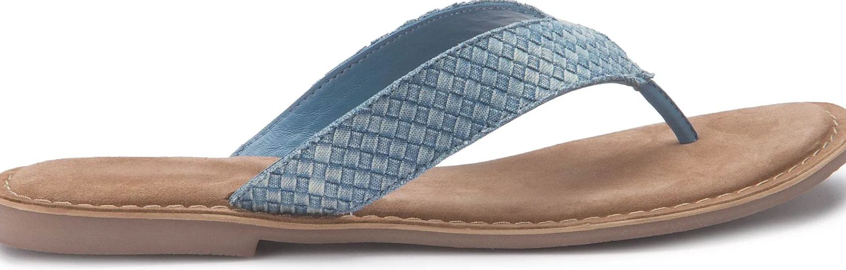 Sandalen|Pantoletten|Horsch Schuhe Pantolette in Übergrößen Blau