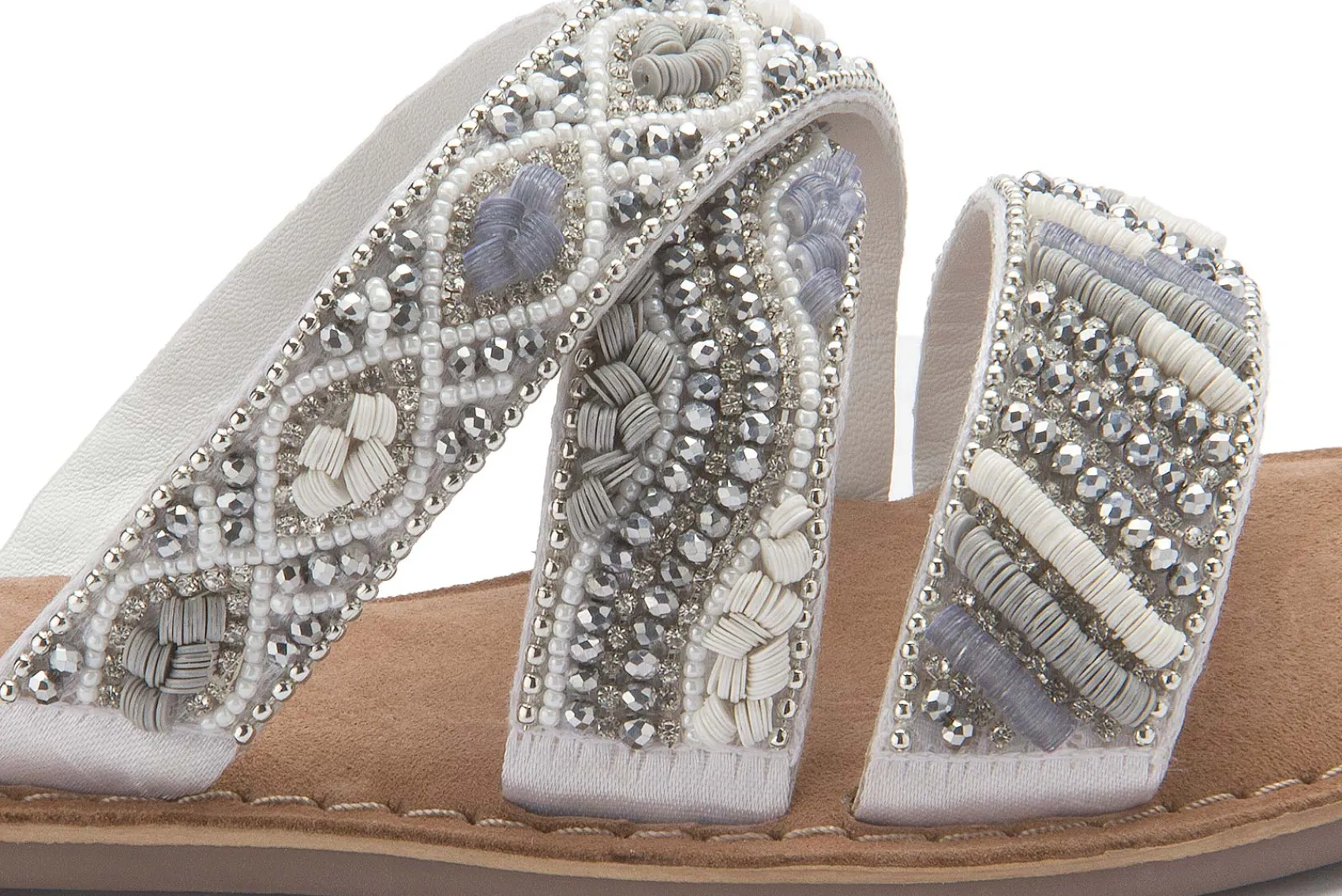 Sandalen|Pantoletten|Horsch Schuhe Pantolette in Übergrößen Weiß
