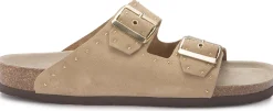 Sandalen|Pantoletten|Horsch Schuhe Pantolette in Übergrößen Beige