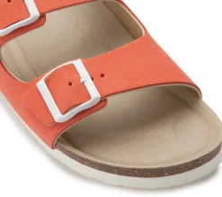 Sandalen|Pantoletten|Horsch Schuhe Pantolette in Übergrößen Orange
