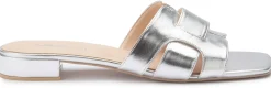 Sandalen|Pantoletten|Horsch Schuhe Pantolette in Übergrößen Silber