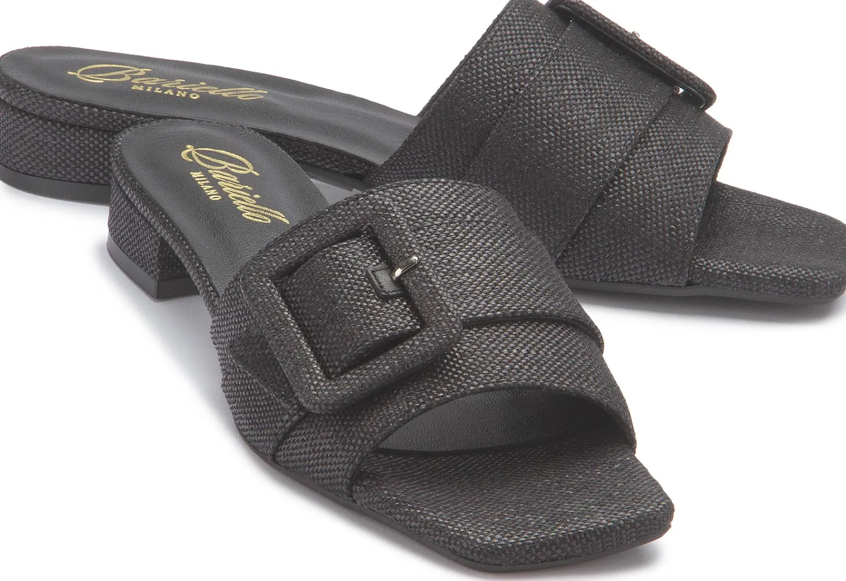 Sandalen|Pantoletten|Horsch Schuhe Pantolette in Übergrößen Schwarz