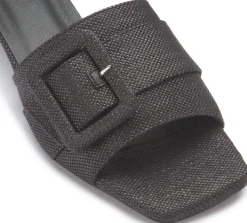 Sandalen|Pantoletten|Horsch Schuhe Pantolette in Übergrößen Schwarz