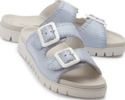 Sandalen|Pantoletten|Gabor Pantolette in Übergrößen Blau
