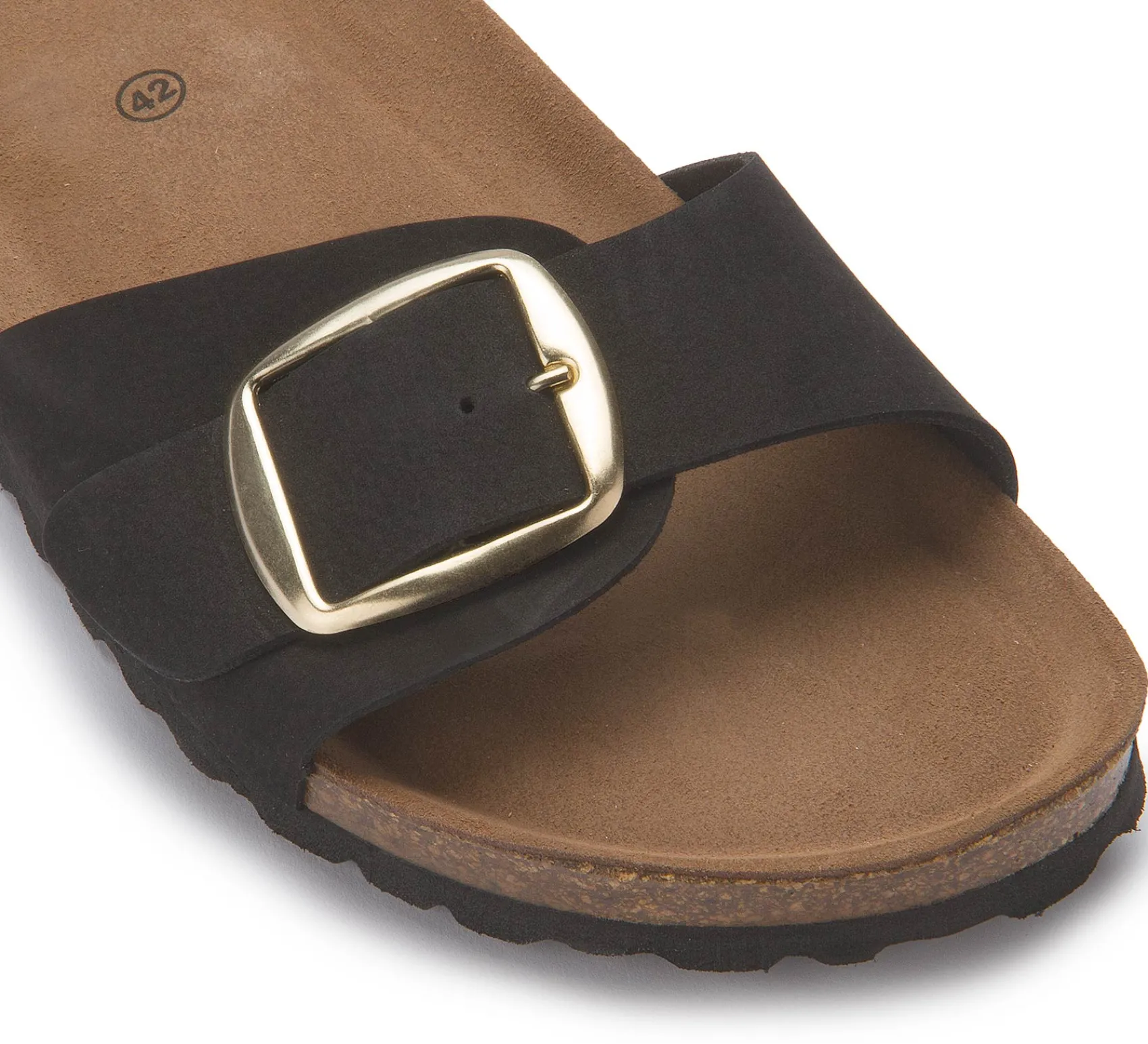 Sandalen|Pantoletten|Horsch Schuhe Pantolette in Übergrößen Schwarz