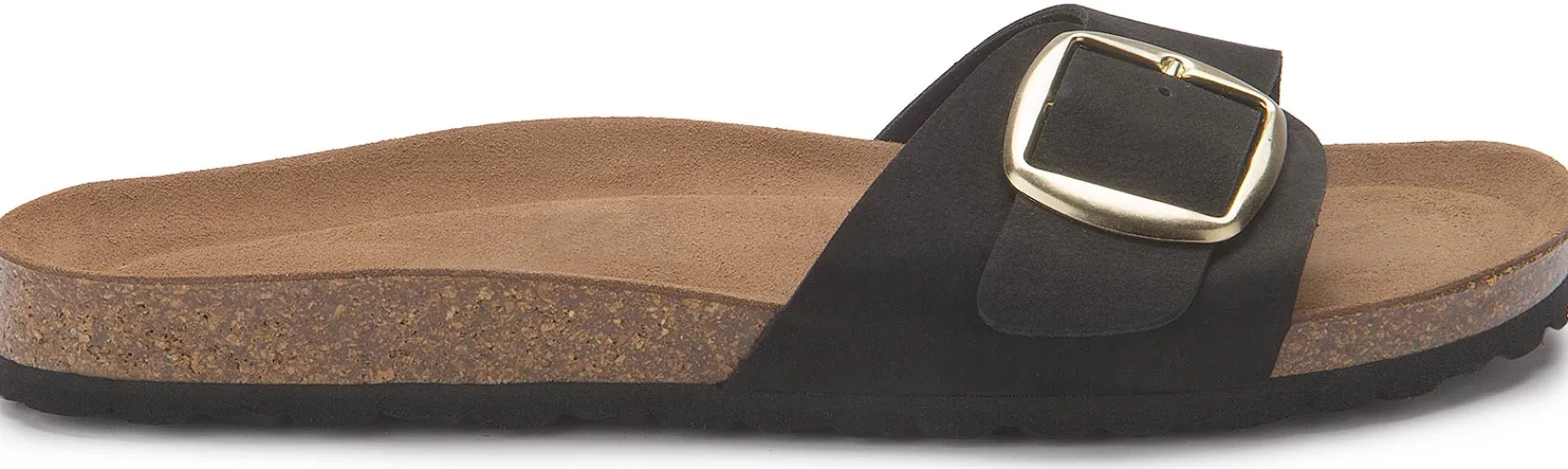 Sandalen|Pantoletten|Horsch Schuhe Pantolette in Übergrößen Schwarz