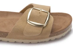 Sandalen|Pantoletten|Horsch Schuhe Pantolette in Übergrößen Beige