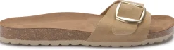 Sandalen|Pantoletten|Horsch Schuhe Pantolette in Übergrößen Beige