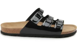 Sandalen|Pantoletten|Horsch Schuhe Pantolette in Übergrößen Schwarz