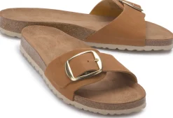 Sandalen|Pantoletten|Horsch Schuhe Pantolette in Übergrößen Braun