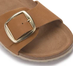 Sandalen|Pantoletten|Horsch Schuhe Pantolette in Übergrößen Braun