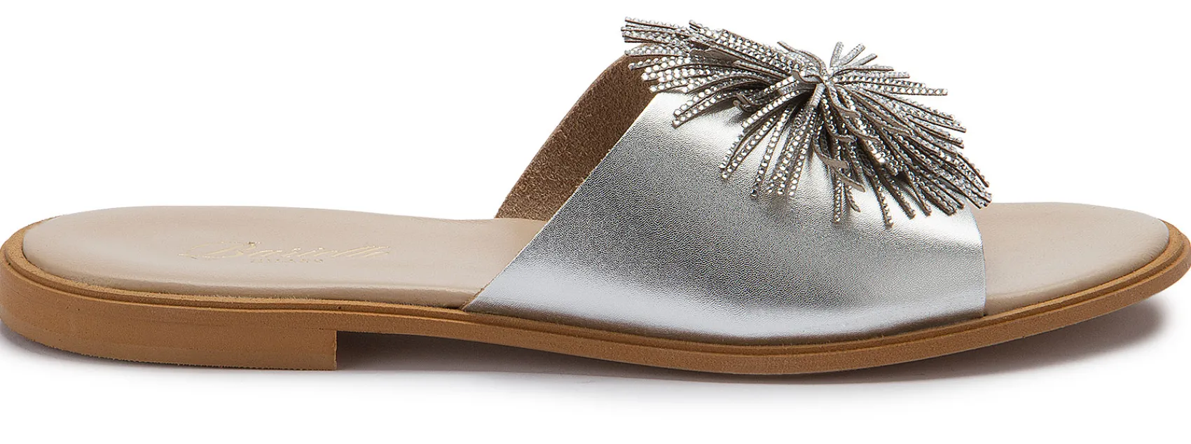 Sandalen|Pantoletten|Horsch Schuhe Pantolette in Übergrößen Silber