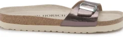 Sandalen|Pantoletten|Horsch Schuhe Pantolette in Übergrößen Silber