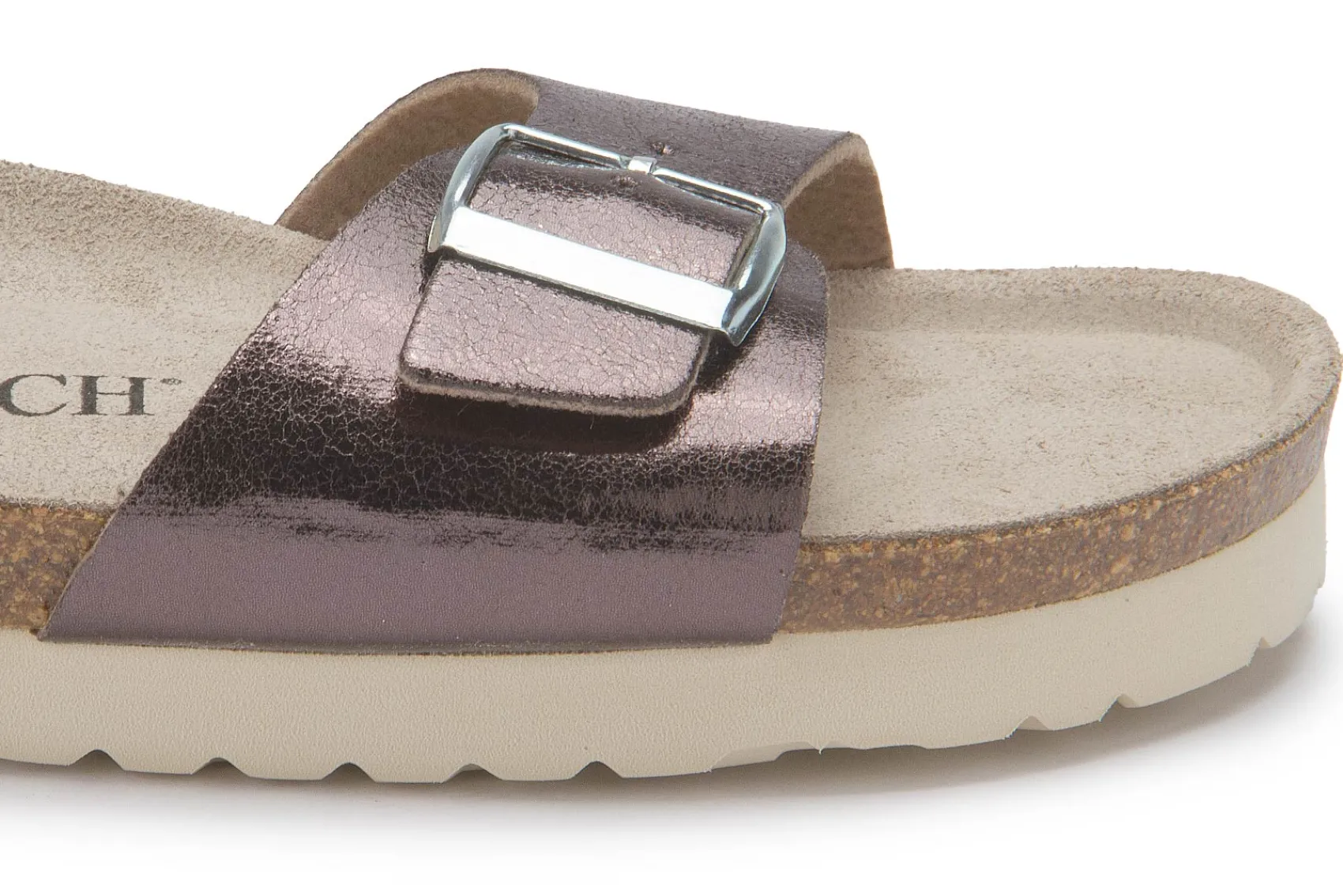 Sandalen|Pantoletten|Horsch Schuhe Pantolette in Übergrößen Silber