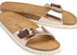 Sandalen|Pantoletten|Horsch Schuhe Pantolette in Übergrößen Gold