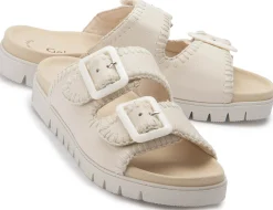 Sandalen|Pantoletten|Gabor Pantolette in Übergrößen Beige