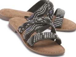 Sandalen|Pantoletten|Horsch Schuhe Pantolette in Übergrößen Schwarz