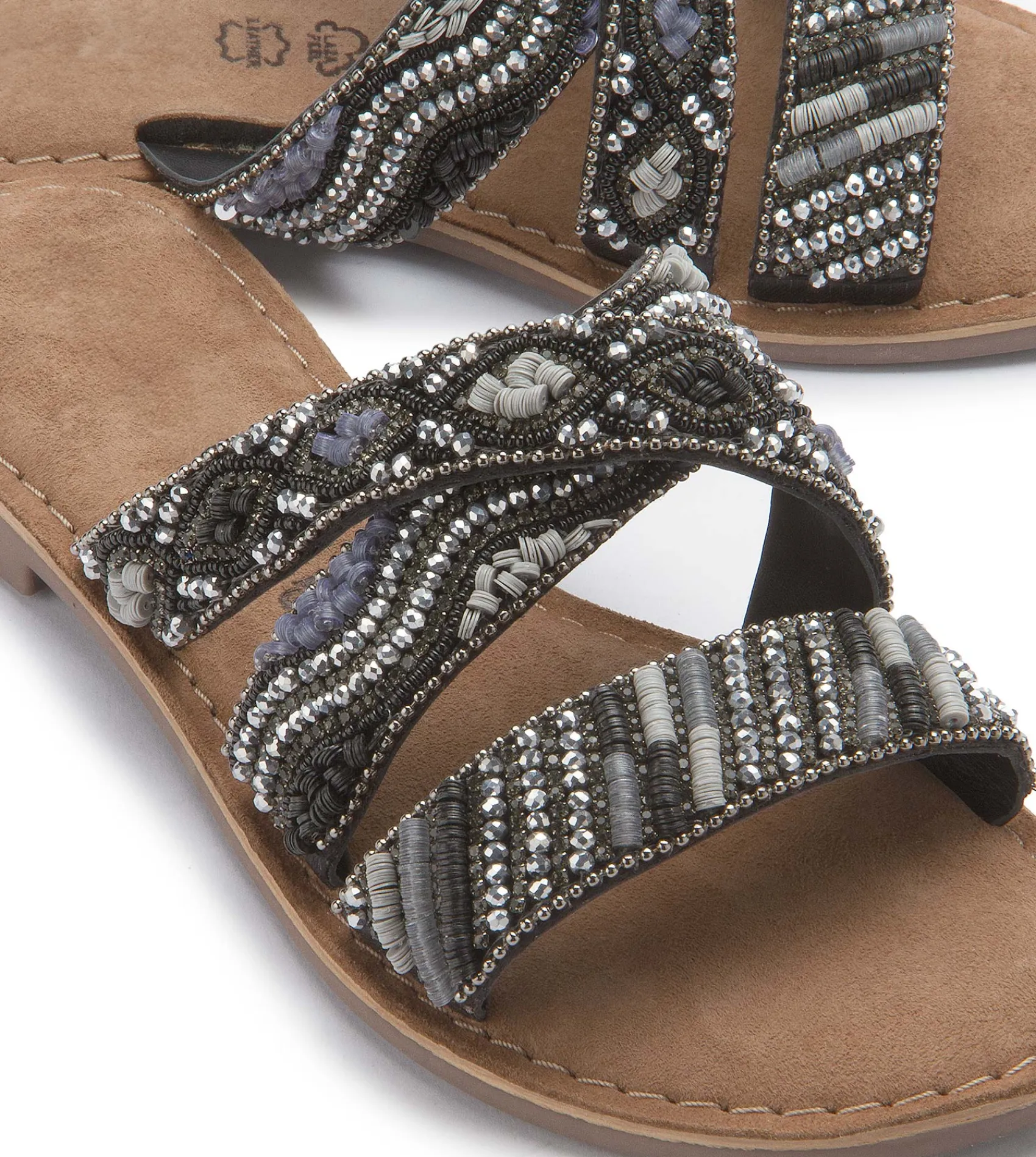 Sandalen|Pantoletten|Horsch Schuhe Pantolette in Übergrößen Schwarz