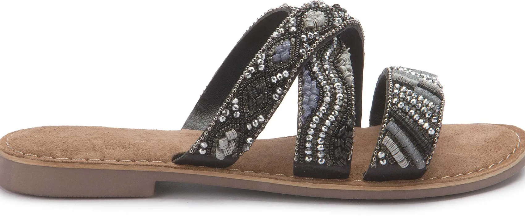 Sandalen|Pantoletten|Horsch Schuhe Pantolette in Übergrößen Schwarz