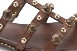 Sandalen|Pantoletten|Kotris Pantolette in Übergrößen Braun