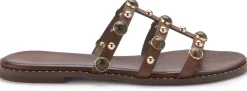 Sandalen|Pantoletten|Kotris Pantolette in Übergrößen Braun