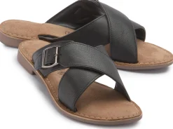 Sandalen|Pantoletten|Horsch Schuhe Pantolette in Übergrößen Schwarz
