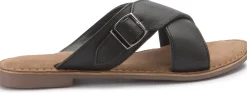 Sandalen|Pantoletten|Horsch Schuhe Pantolette in Übergrößen Schwarz