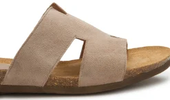 Sandalen|Pantoletten|Horsch Schuhe Pantolette in Übergrößen Beige