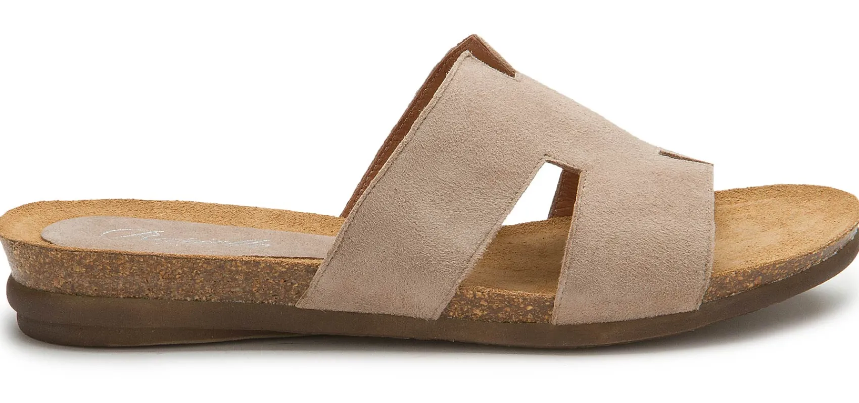 Sandalen|Pantoletten|Horsch Schuhe Pantolette in Übergrößen Beige