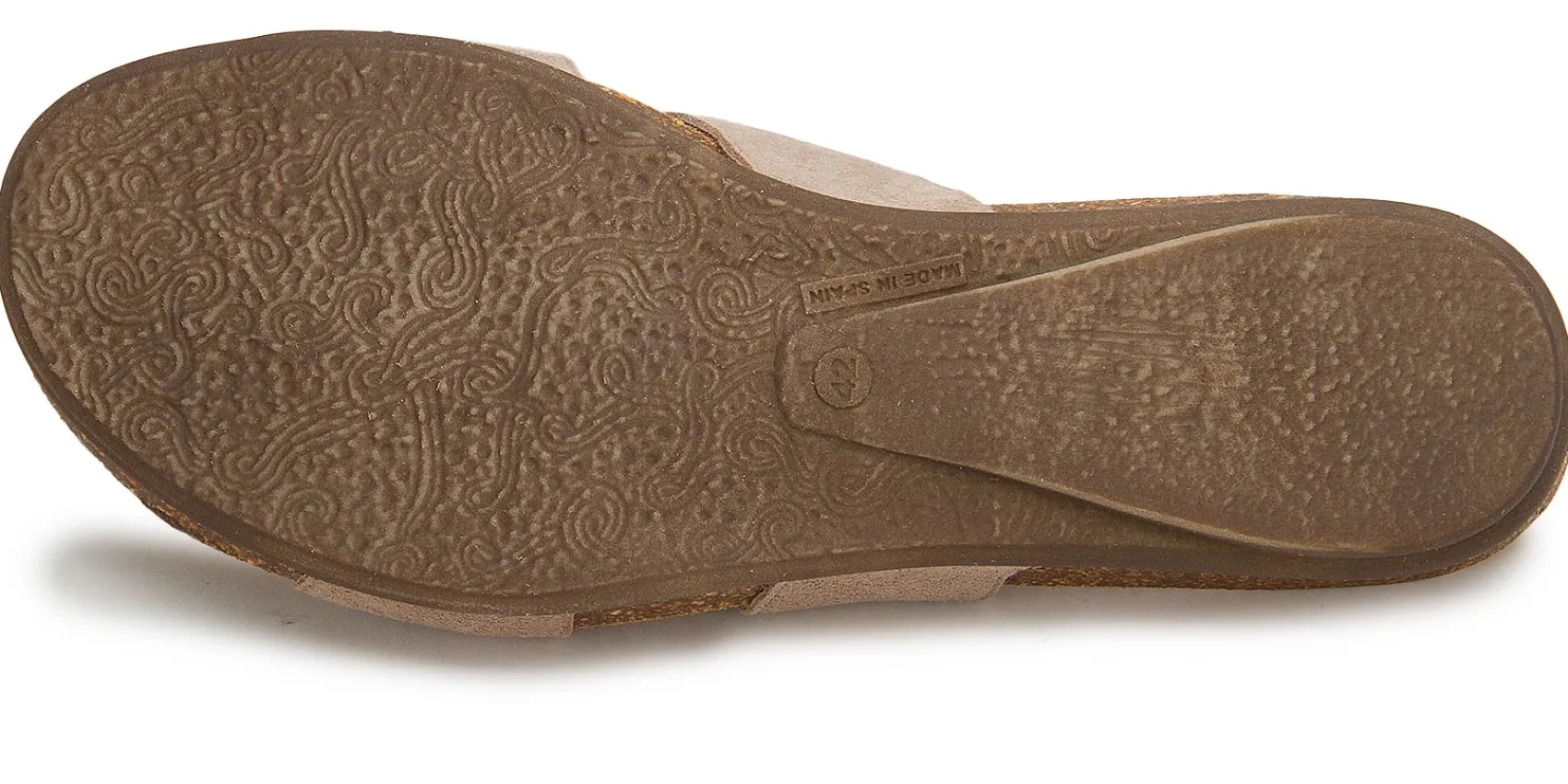 Sandalen|Pantoletten|Horsch Schuhe Pantolette in Übergrößen Beige