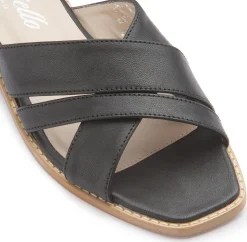 Sandalen|Pantoletten|Horsch Schuhe Pantolette in Übergrößen Schwarz
