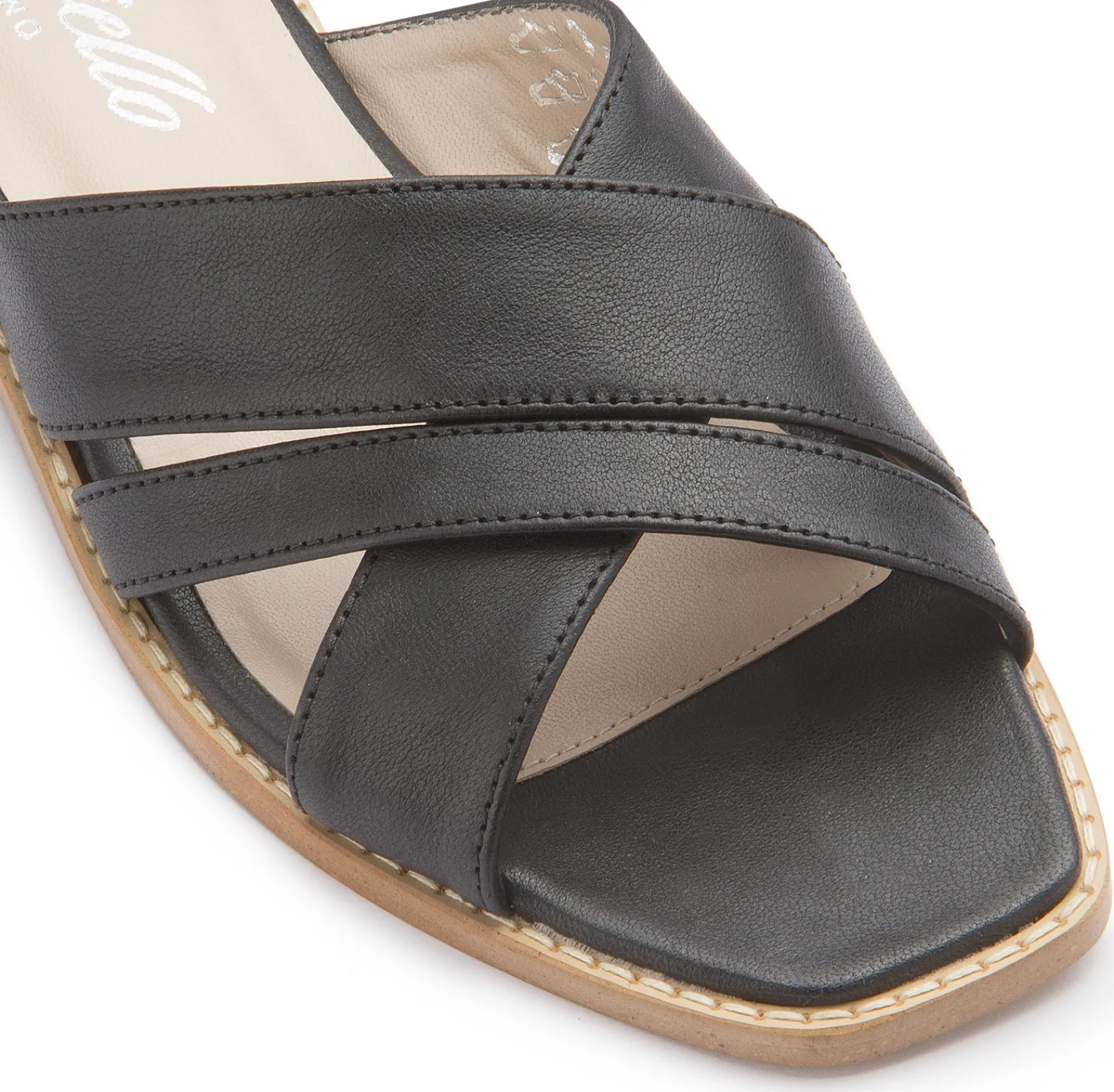 Sandalen|Pantoletten|Horsch Schuhe Pantolette in Übergrößen Schwarz
