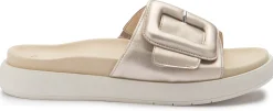 Sandalen|Pantoletten|Gabor Pantolette in Übergrößen Gold