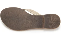 Sandalen|Pantoletten|Horsch Schuhe Pantolette in Übergrößen Gold