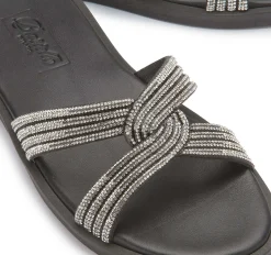 Sandalen|Pantoletten|Horsch Schuhe Pantolette in Übergrößen Schwarz