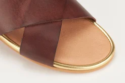 Sandalen|Pantoletten|Horsch Schuhe Pantolette in Übergrößen Braun