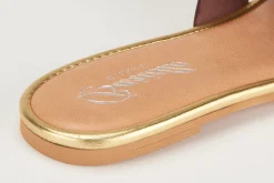 Sandalen|Pantoletten|Horsch Schuhe Pantolette in Übergrößen Braun