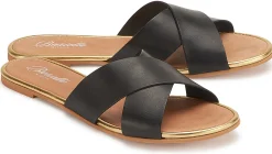 Sandalen|Pantoletten|Horsch Schuhe Pantolette in Übergrößen Schwarz